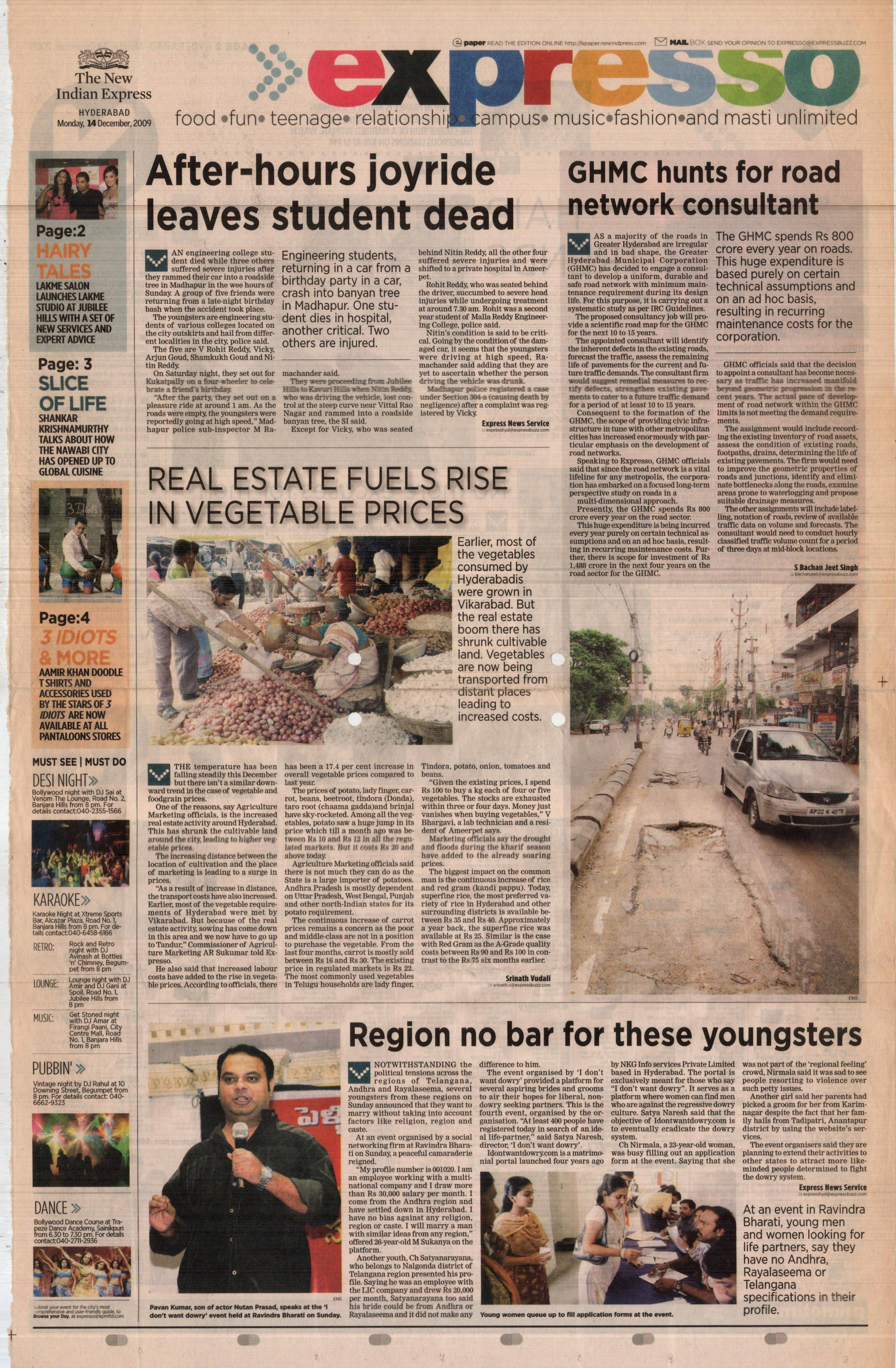 The New Indian Express 14 Dec 2009