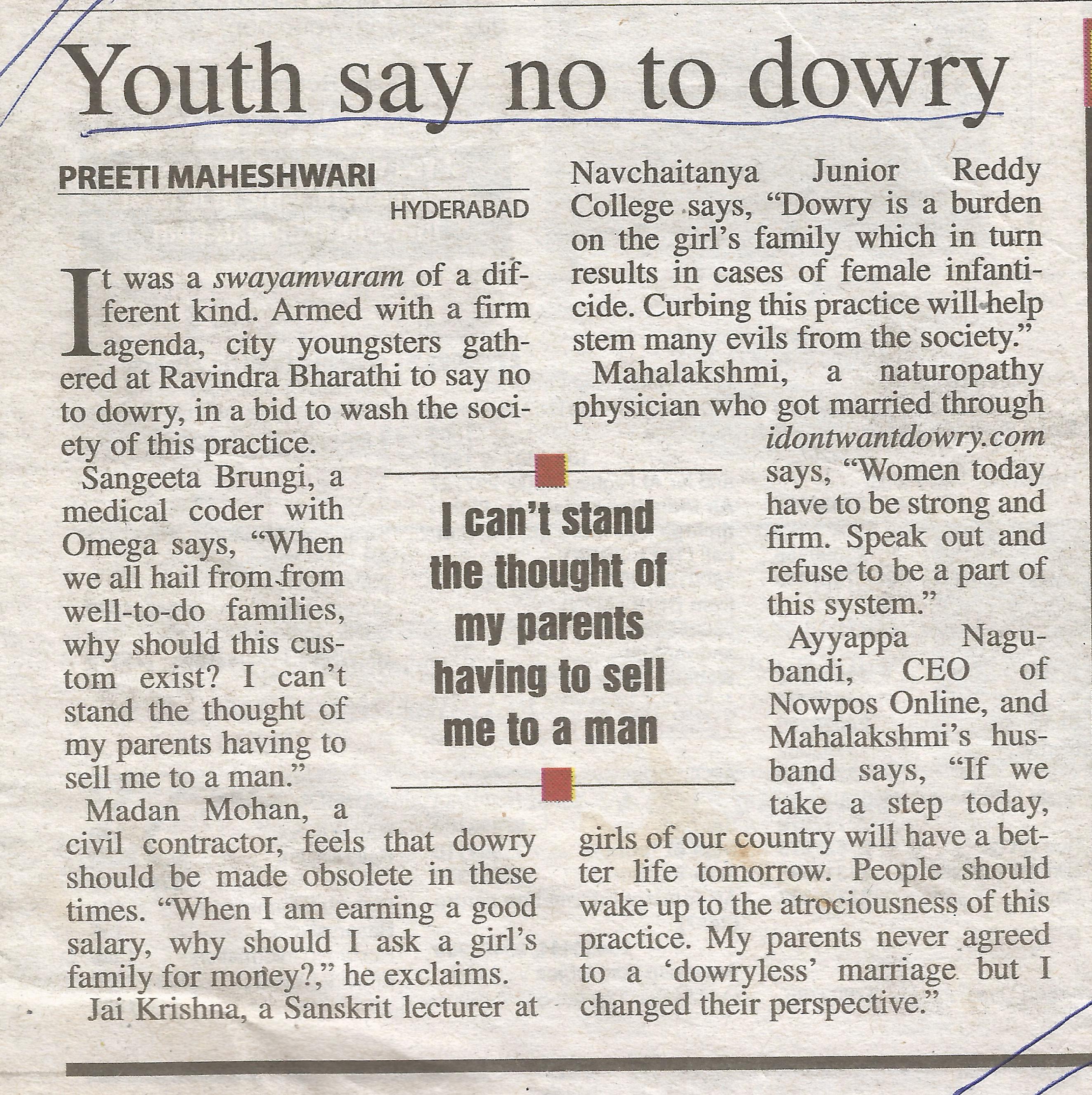 Deccan Chronicle 15 dec 2008