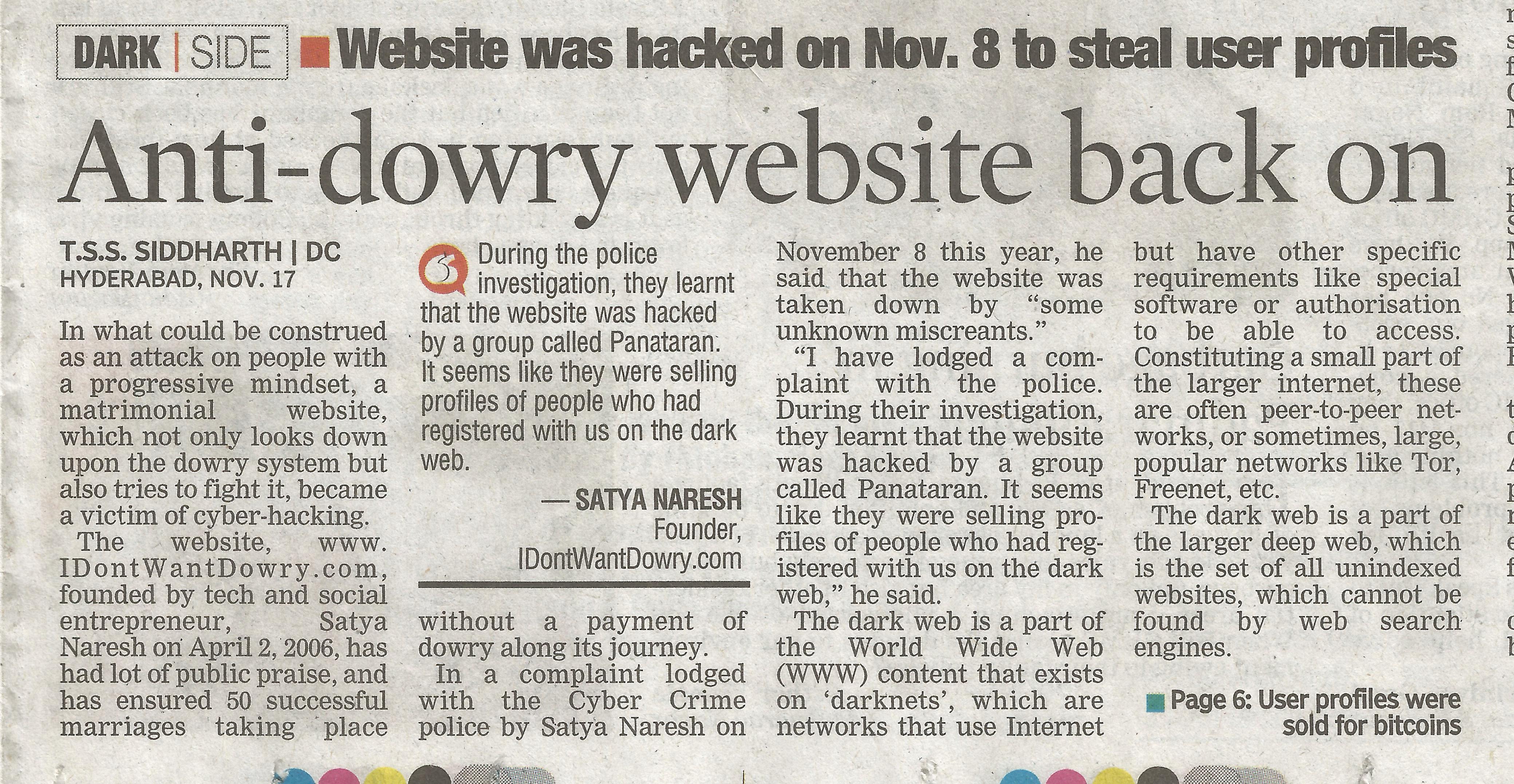 Deccan Chronicle 18 Nov 2019